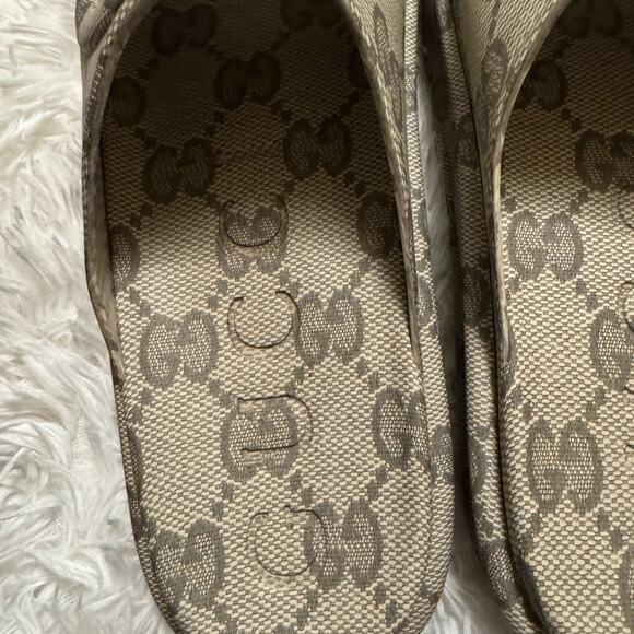 Gucci GG slide sandal interlocking G in Beige Ebony main image 3